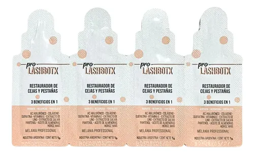 Pro Lash Botox Restaurador Para Cejas Y Pestañas Melania X4u