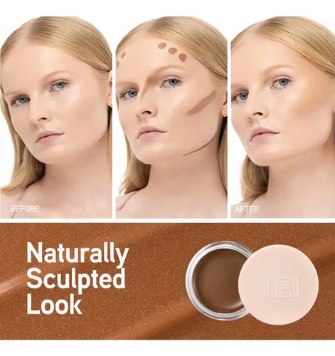 Contorno En Crema Bronzer Natural Glow Para El Rostro Tei