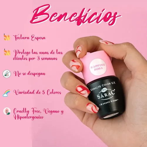 Kit Kapping Nivelador Uñas Gel Led/uv X7u Inicial By Sarac