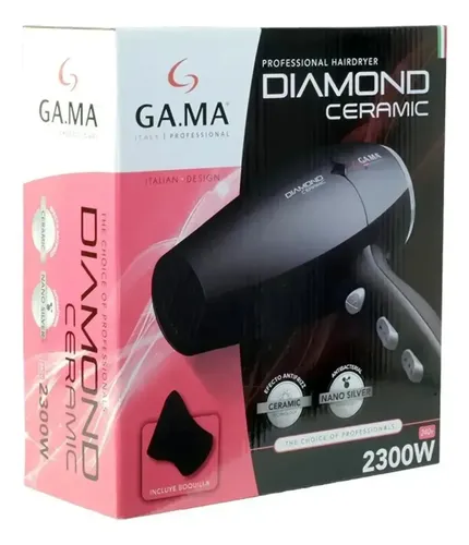 Secador de pelo GA.MA Italy Diamond Ceramic negro