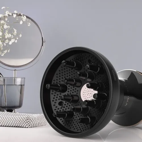 Difusor De Aire Caliente Para Rulos Bellissima Diffon Color Negro