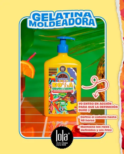 Kit Crema Y Gelatina Bossa Crespos Y Cachos Lola Cosmetics