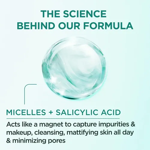 Agua Micelar, Ácido Salicílico Garnier, 400 Ml, Paquete De 2
