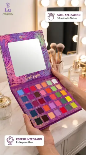 Paleta De Sombras Profesional 42 Colores Mate Alto Pigmento