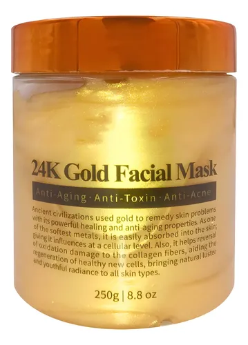 Mascarilla Facial 24k Piel Muerta Eliminación Hidratante Oro