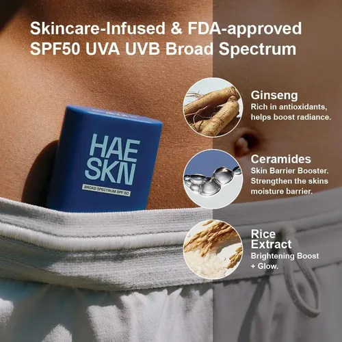 Protector Solar Facial Stick Spf 50 Pa++++ Haeskn
