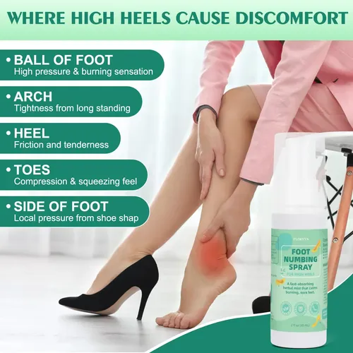 Heel Foot Care Spray For Women, Foot Numbing Spray For High