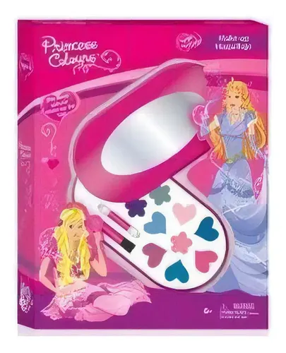 Set de Maquillaje Multiscope Princess Coloure Hipoalergénico con Espejo y Estuche