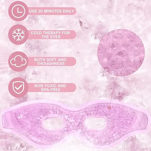 Mascarilla Antifaz En Gel Terapia Calor Y Frío Circulatoria