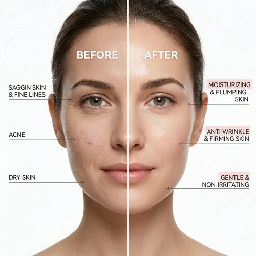=mascarilla Facial De Gel Rosa, Tratamiento Hidratante E N
