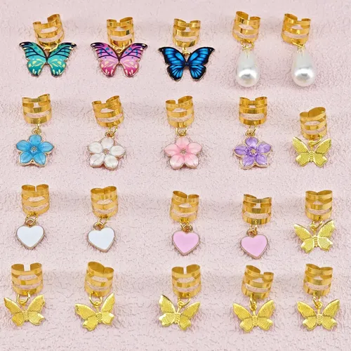 Kit De 20 Accesorios Para Cabello, Anillos Y Adornos