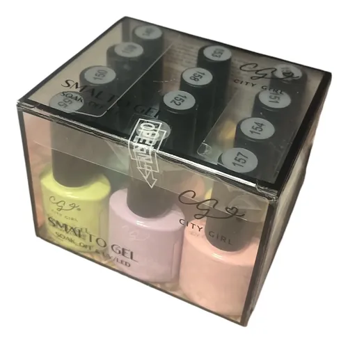 Kit 12 Esmalte Semipermanente Gel Uv/led Pasteles City Girl