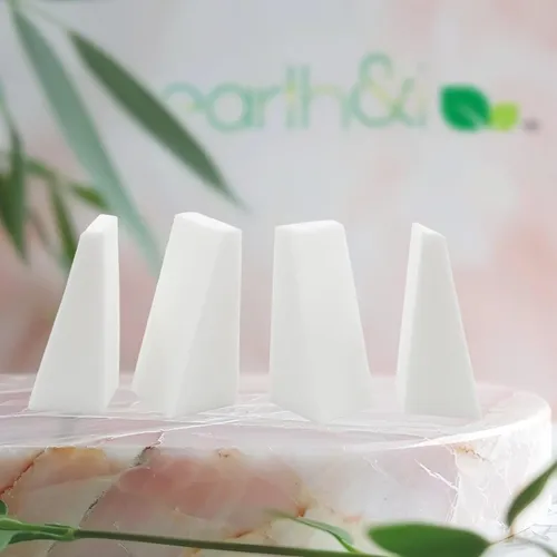 Cuñas Cosméticas Earth & I 32 Unidades Precortadas Sin Látex