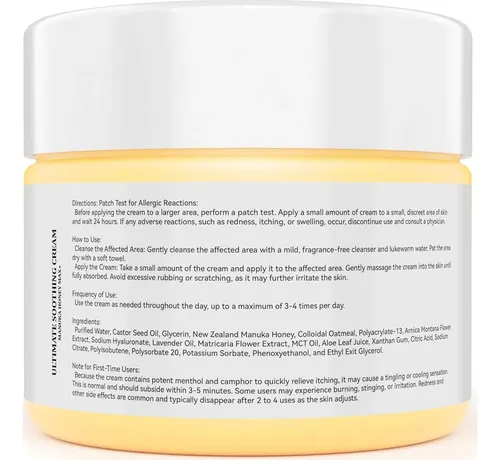 Crema Curativa De Manuka 10x Con Apósitos Negros Y