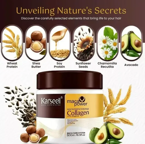 Mascarilla Capilar Colágeno Karsell + Serum Óleo Reparador