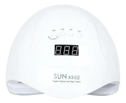 Cabina Uñas Uvled Sun X5 Plus 80w Display Potente Uñas Gel Color Blanco