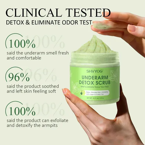 Exfoliante Desintoxicante Para Axilas Shvyog Green Tea Con M