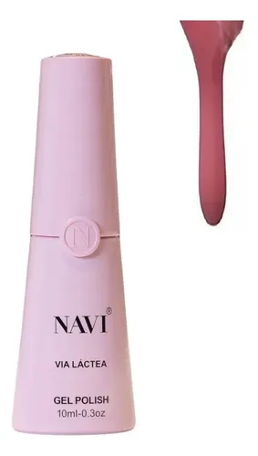 Esmalte Semipermanente Via Lactea Rosa Navi 10ml Gel Polish Color 002