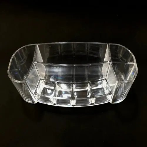 Organizador Cosméticos Acrílico Transparente 18cm 8 Compartimentos Cosmetic