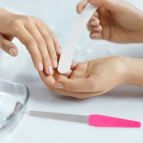 Lima De Uñas De Acero Inoxidable, 10 Unidades