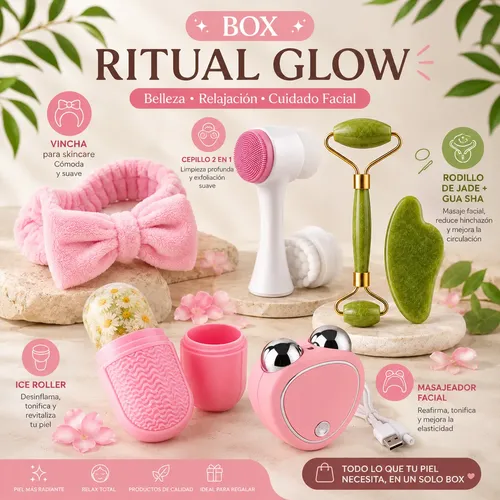Kit Skincare Facial Spa Premium Box Regalo Mujer 5 Productos