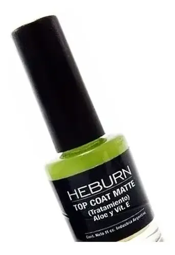 Esmalte Top Coat Mate Uñas Heburn Manicuría Tratamiento