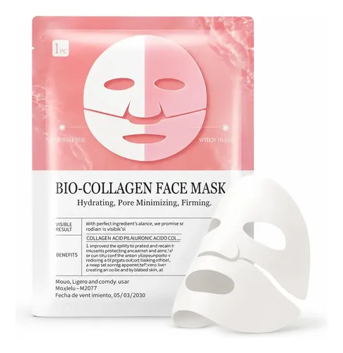 Mascarilla Facial Colageno Hidratante Reafirmante Piel Mixta