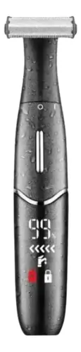 Depiladora Eléctrica Rasuradora Facial Corporal Intima Pelo Negro