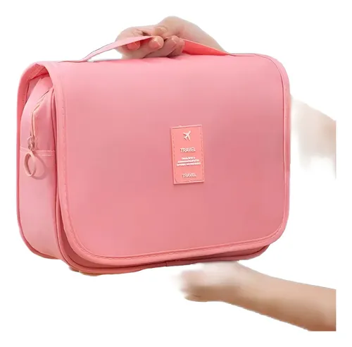 Neceser Rosa Kogu Impermeable Maquillaje Viaje Organizador