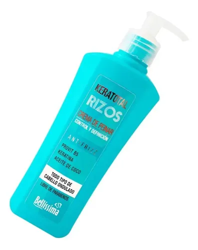 Crema Peinar Rizos Keratotal Bellissima Antifrizz 270ml X 2u