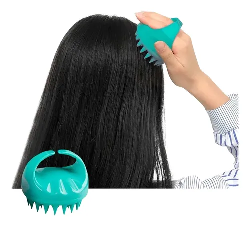Cepillo Masajeador De Silicona Para Crecimiento Del Cabello
