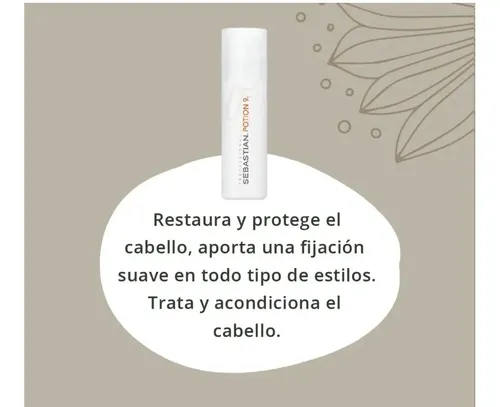 Crema Para Peinar Rulos Potion 9 X500ml Sebastian Wella