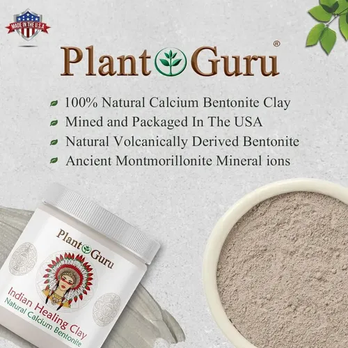 Arcilla Bentonita Plant Guru 3.5 Lb Mascarilla Facial
