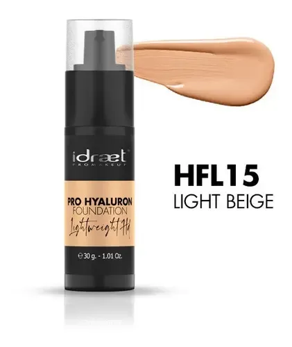 Base Fluida Idraet Pro Hyaluron Tono Hfl15 Ligth Beige X30ml
