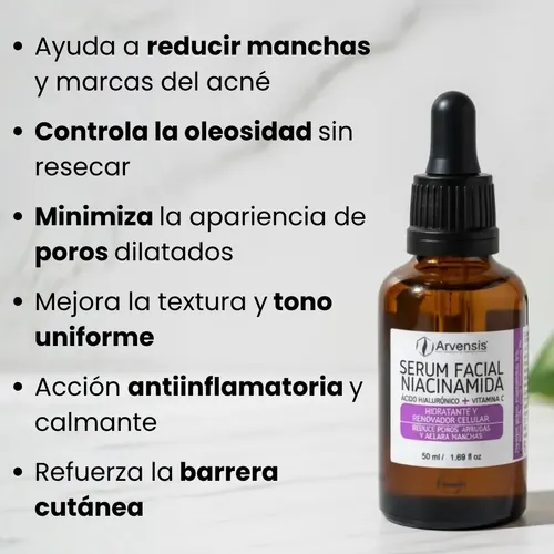 Vitamina C, Hialuronico, Niacinamida X 50ml Mejor Rutina Fac