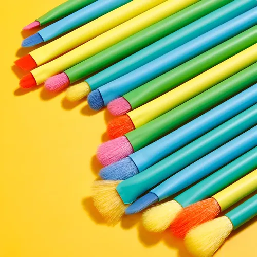 Set De 16 Brochas De Maquillaje Para Ojos Docolor