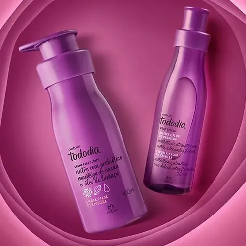 Hidratante + Body Splash Ciruela y Flor de Vainilla Natura