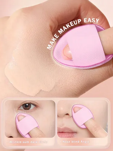 Set 20 Piezas Esponja Puff Maquillaje Para Dedos