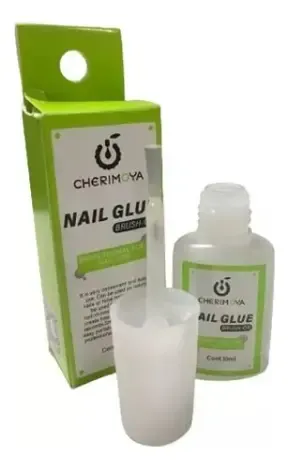Kit Cherimoya Tips Profesional Coffin 100un Uñas + Pegamento
