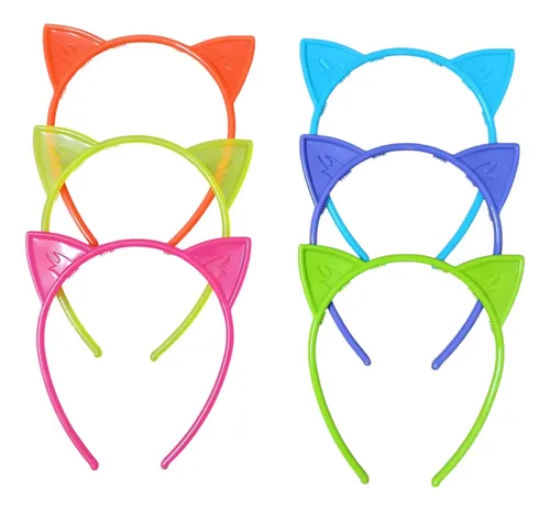 Vincha Infantil Nena Orejas Colores Accesorios Pelo X 6 Unid