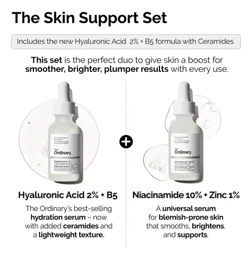 Ácido Hialurónico 30 Ml y Niacinamide 30ml Set The Ordinary para Todo Tipo De Piel