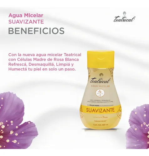 Teatrical Agua Micelar Suavizante 600 Ml