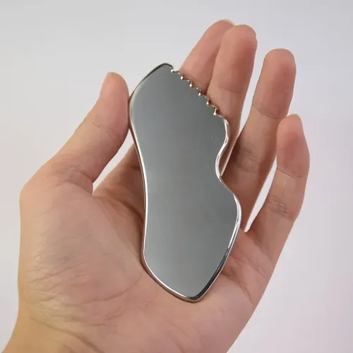 Gua Jawline Sha De Acero Inoxidable Para Cara Metálica Sha G Silvery
