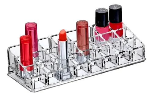 Organizador De Maquillaje Labiales 24 Compartimientos