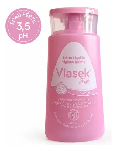 Viasek Fresh Jabón Líquido Íntimo pH 3,5 Edad Fértil x 200ml