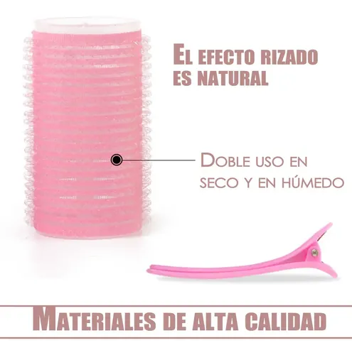58 Piezas Tubos Para Cabello, Rulos De Plástico F.