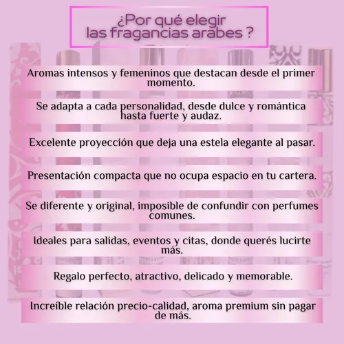 Kit X 4 Perfumes Tubito Fragancias Arabes X 35ml Para Mujer