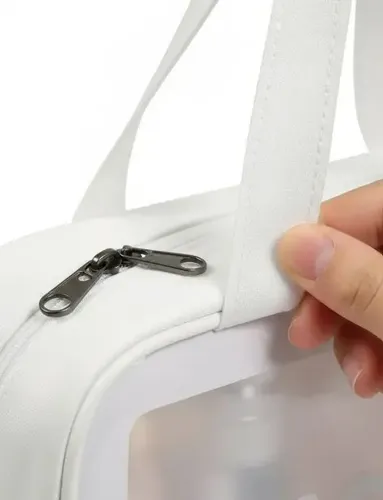 Neceseres De Viaje Washbag Trasparente Para Maquillaje Blanco Whasbag