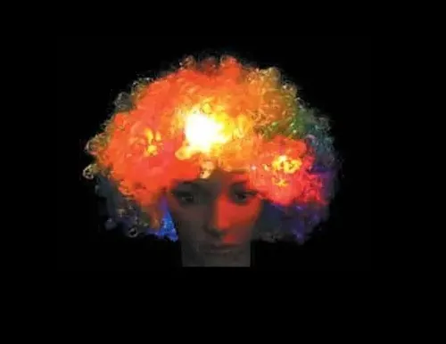 Peluca Payaso Rulos C/led Cotillon × 1 – Cienfuegos – Color Multicolor