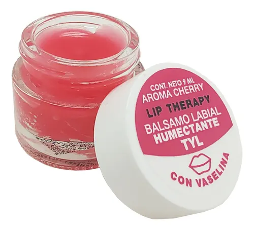 Balsamo Labial Cherry Humectante Con Vaselina Tyl